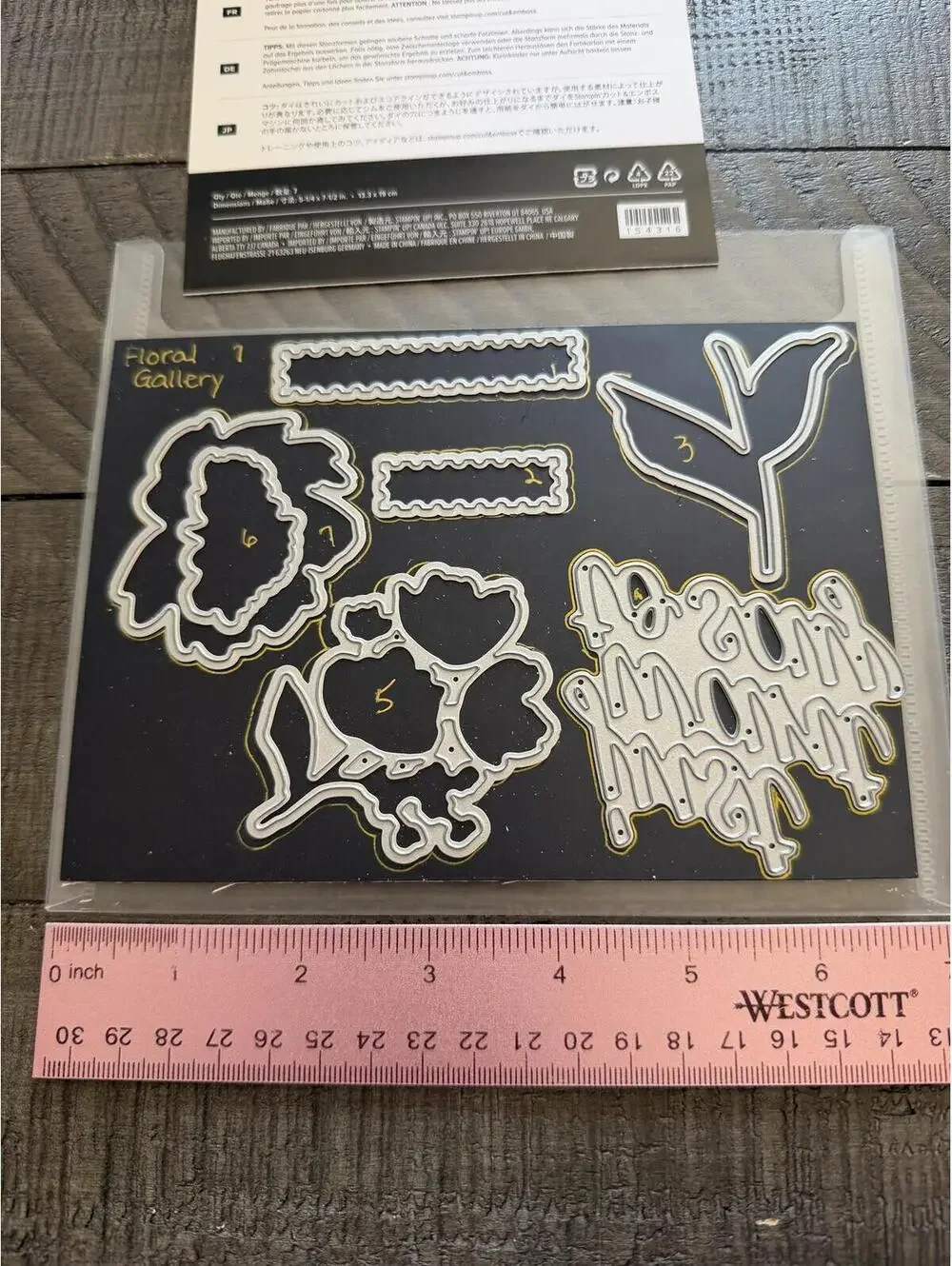 Stampin’ Up Floral Gallery Dies die cut set